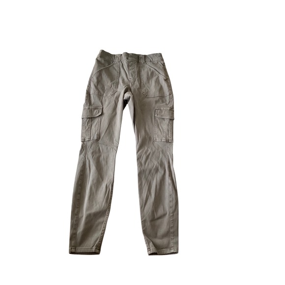 SPANX Pants - SPANX Cargo Pants Women L G‎ Khaki Utility Pockets Straight Leg Casual